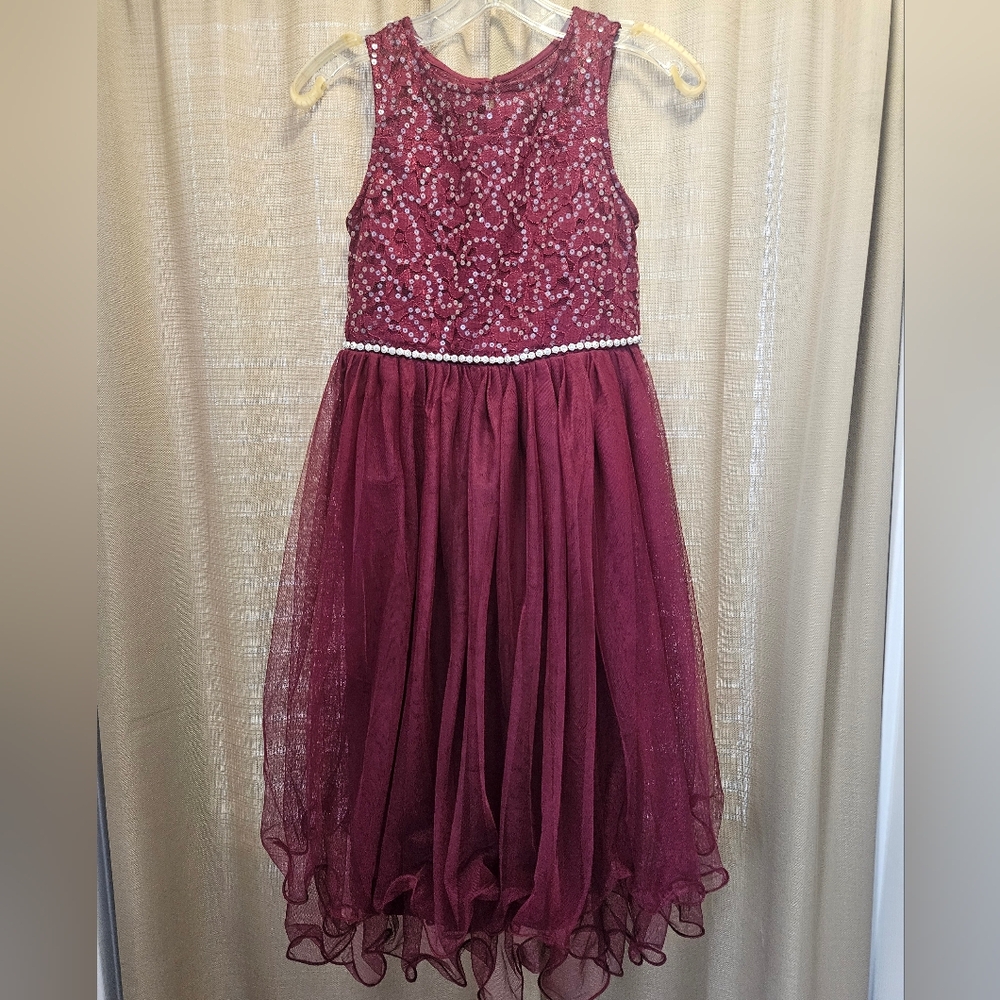 Elegant Maroon Kids Dress